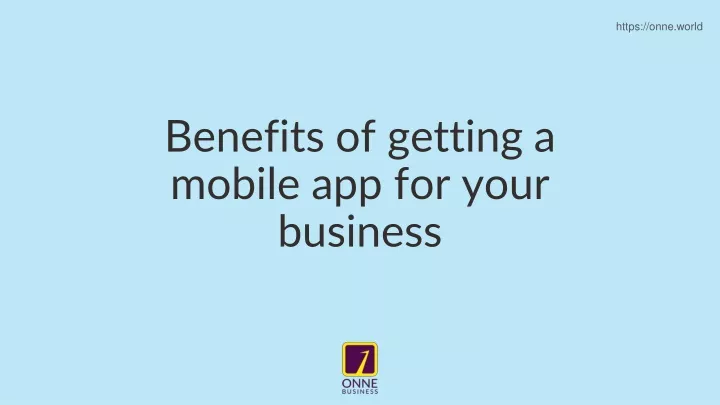 benefits of getting a mobile app for your business