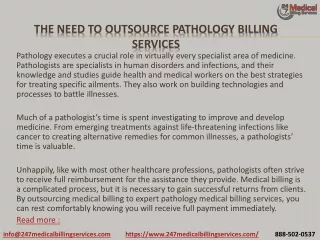 the need to outsource pathology billing services