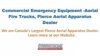 Commercial Emergency Equipment
