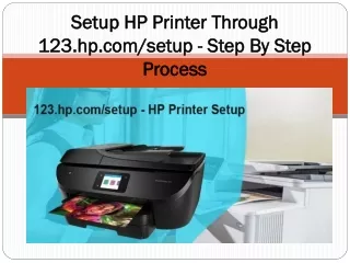 setup hp printer through 123 hp com setup step by step process