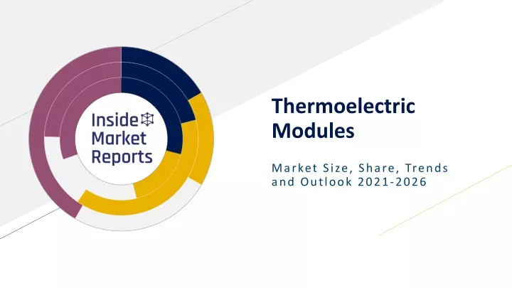 thermoelectric modules