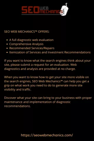 seo web mechanics offers