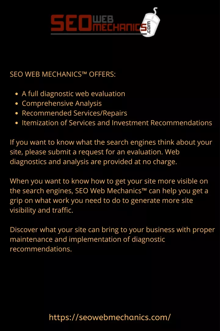 seo web mechanics offers