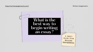 What is the best way to begin writing an essay