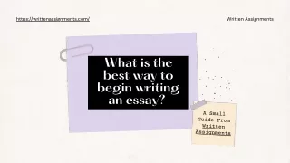 What is the best way to begin writing an essay?