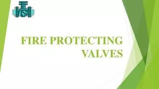 fire protecting valves