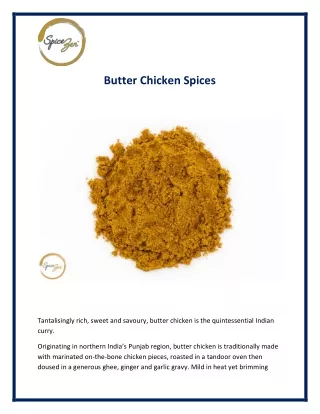 butter chicken spices