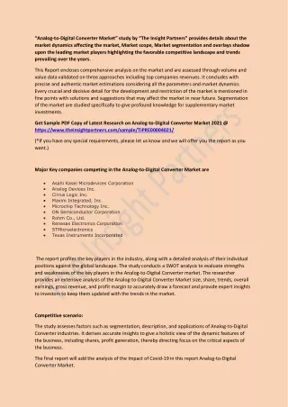 analog to digital converter market study