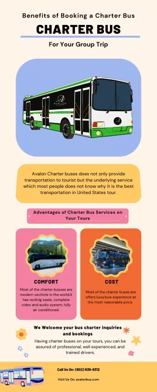 benefits of booking a charter bus