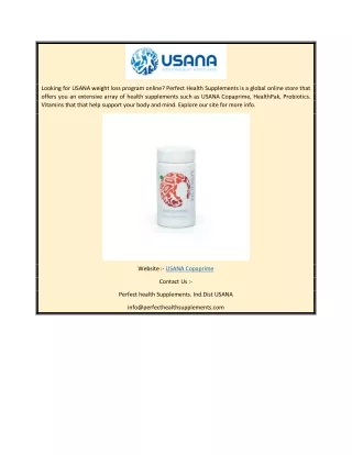 USANA Copaprime  Perfecthealthsupplements