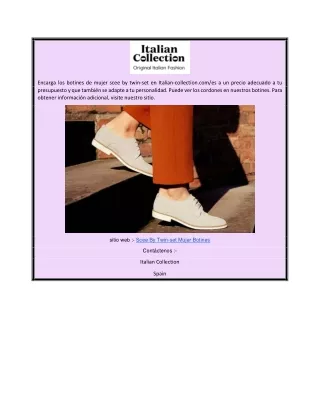 Scee By Twin-set Mujer Botines  Italian-collection.comes