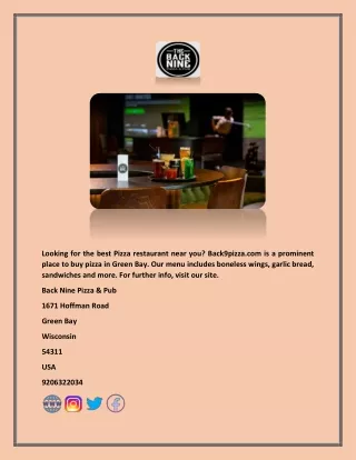 looking for the best pizza restaurant near