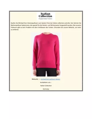 michael kors pullover damen  Italian-collection.comde