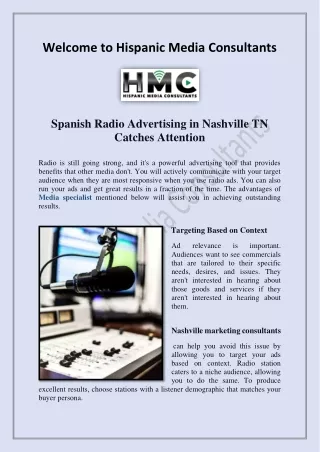 Spanish Radio Advertising in Nashville TN Catches Attention