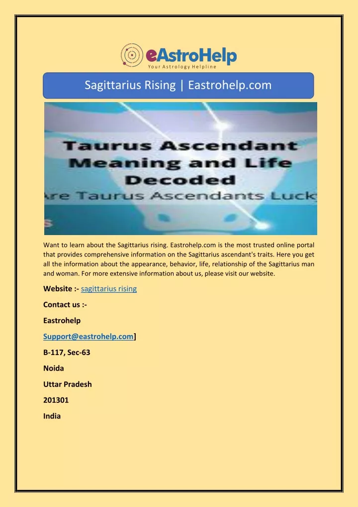 sagittarius rising eastrohelp com