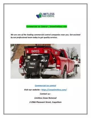 commercial ice control snowlimitless com