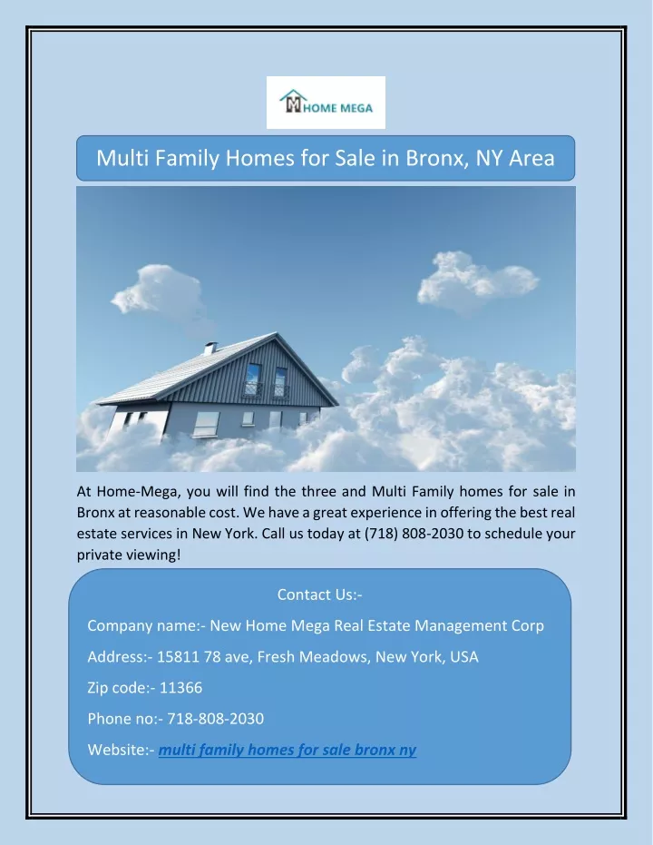 multi family homes for sale in bronx ny area