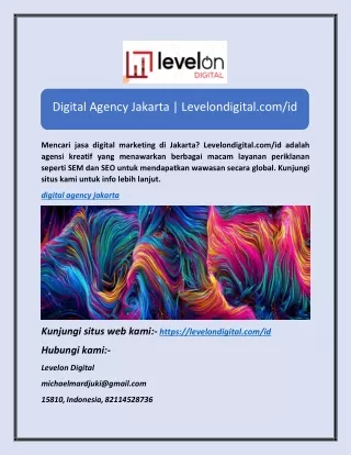 digital agency jakarta levelondigital com id