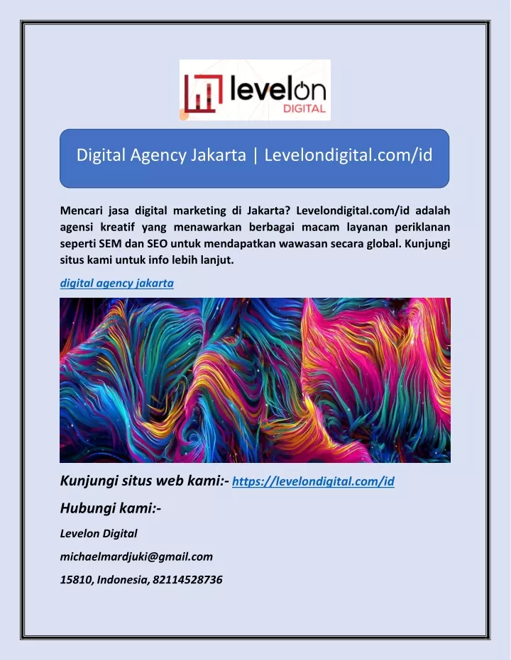 digital agency jakarta levelondigital com id