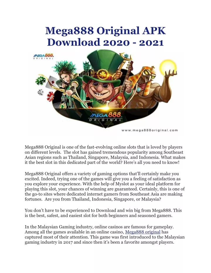 mega888 original apk download 2020 2021