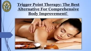 trigger point therapy the best alternative