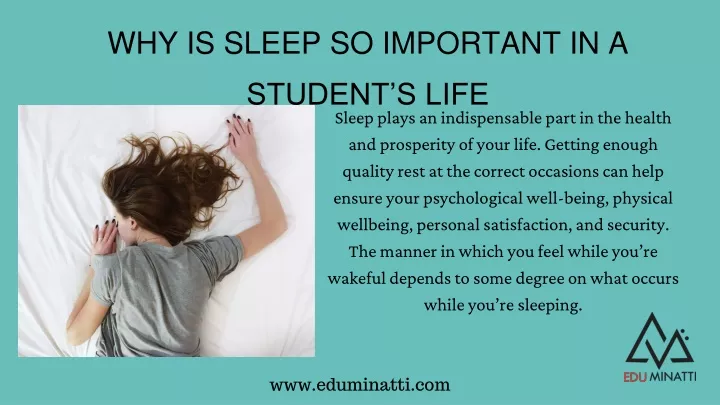 why is sleep so important in a student s life