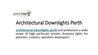 Architectural Downlights Perth