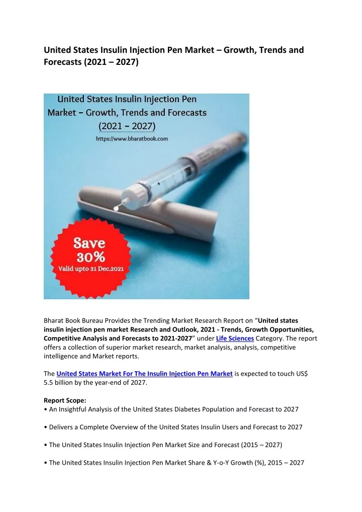 united states insulin injection pen market growth