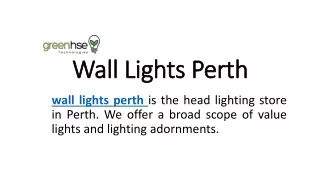 Wall Lights Perth