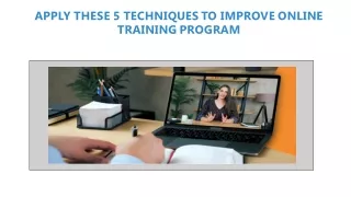 Ensuring Success for Your Online Training Programme