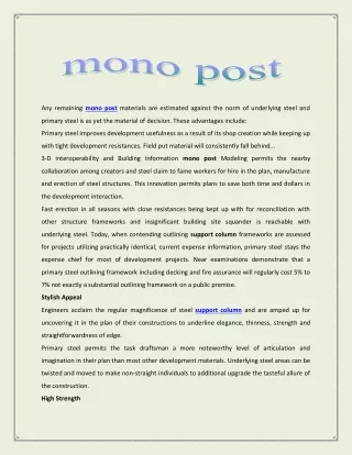 mono post