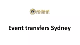 event transfers sydney