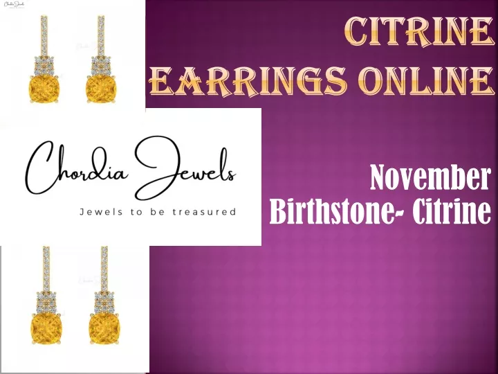 citrine earrings online