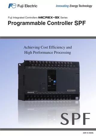 Fuji Electric Programmable Controller SPF | PDF | Seeautomation & Engineers