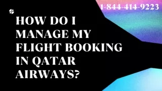 Qatar Airways flight manage |1-844-414-9223| Get Best Flight Deals