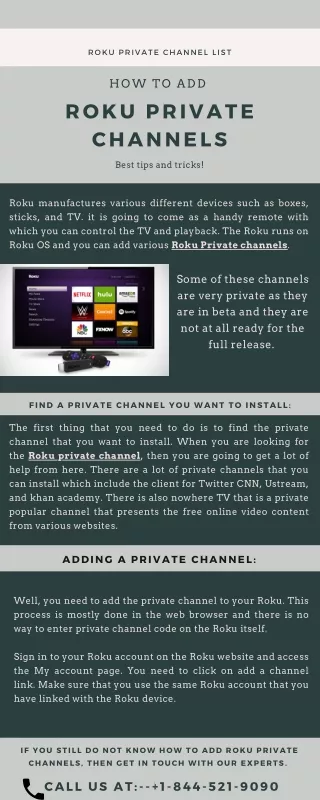 roku private channel list