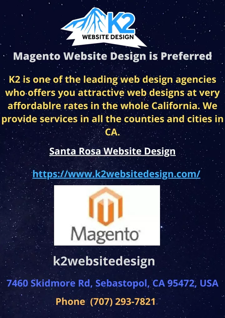 magento website design is preferred
