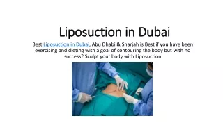 Liposuction in Dubai