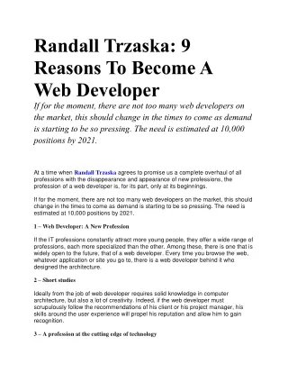 randall trzaska 9 reasons to become