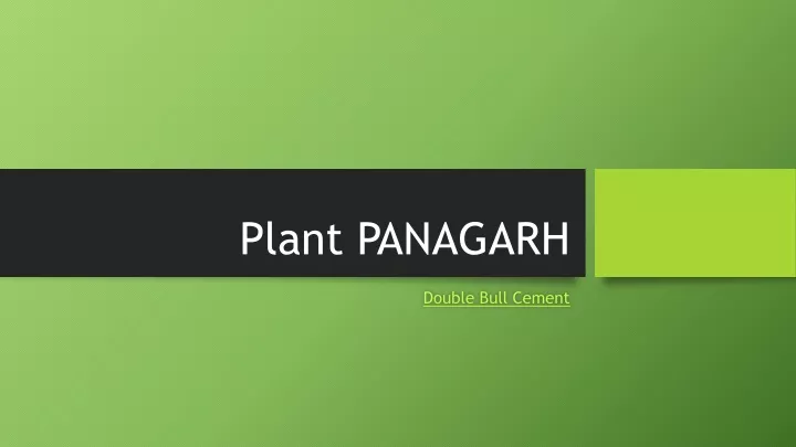 plant panagarh