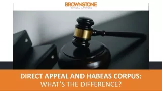 Difference Between a Direct Appeal and Habeas Corpus