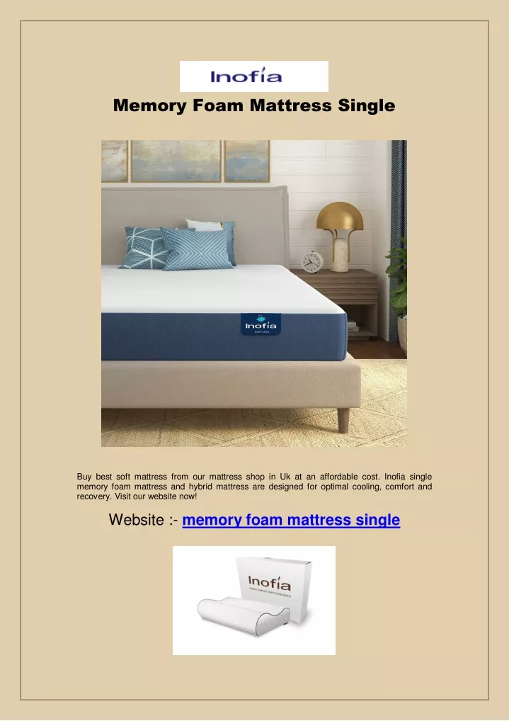 memory foam mattress single
