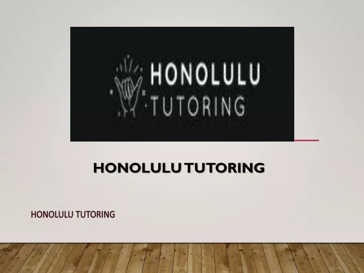 honolulu tutoring