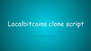 localbitcoins clone script
