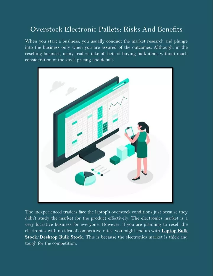overstock electronic pallets risks and benefits