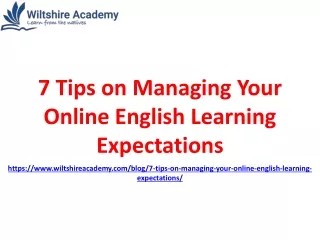 7 Tips on Managing Your Online English Learning Expectations