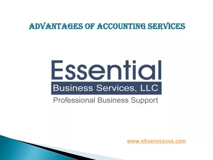 advantages of accounting services