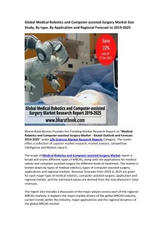 global medical robotics and computer assisted