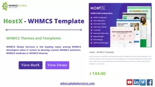 hostx whmcs template