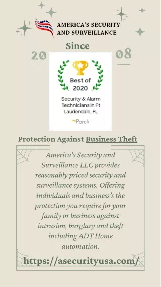 Beware of Business Theft with security systems